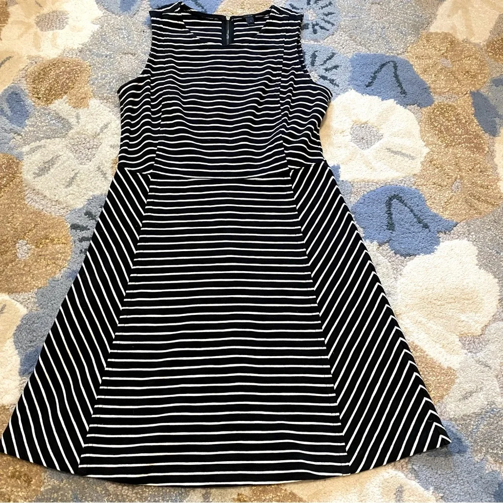 J. Crew Fit & Flare Striped Sheath Dress